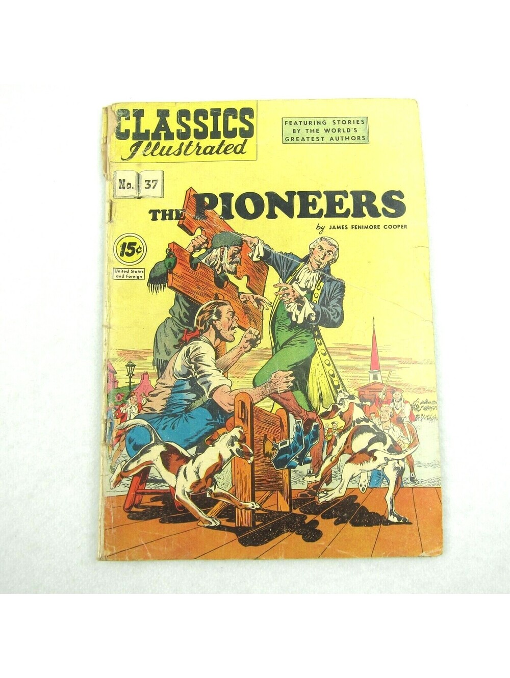 Vintage Classics Illustrated Comic Book #37 The Pioneers James F Cooper May 1947